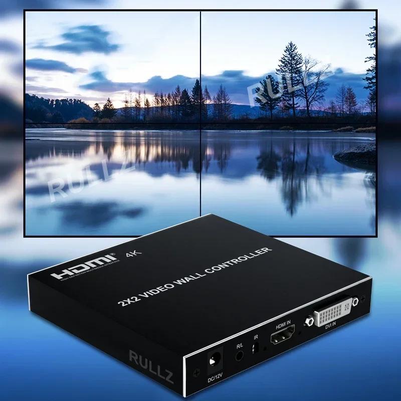 DVI HDMI   Ʈѷ, TV ö̽ ڽ, Ƽ ũ  μ, 4k, 2x2, 1x2, 1x3, 1x4, 2x1, 3x1, 4x1